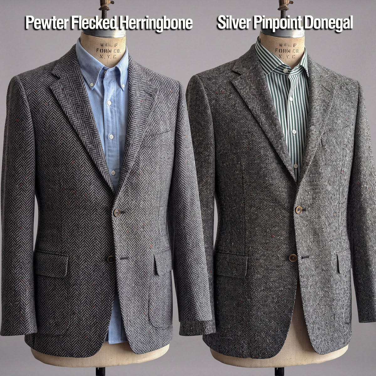 Custom Doyle, Teba, and Ranger Jackets Harris Tweed & Donegal