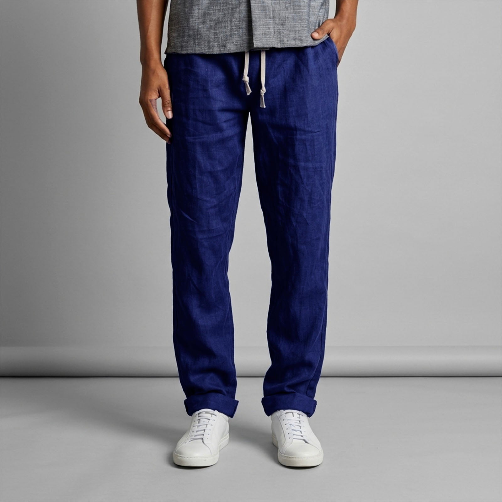 Laidback Pant Albini Indigo Linen