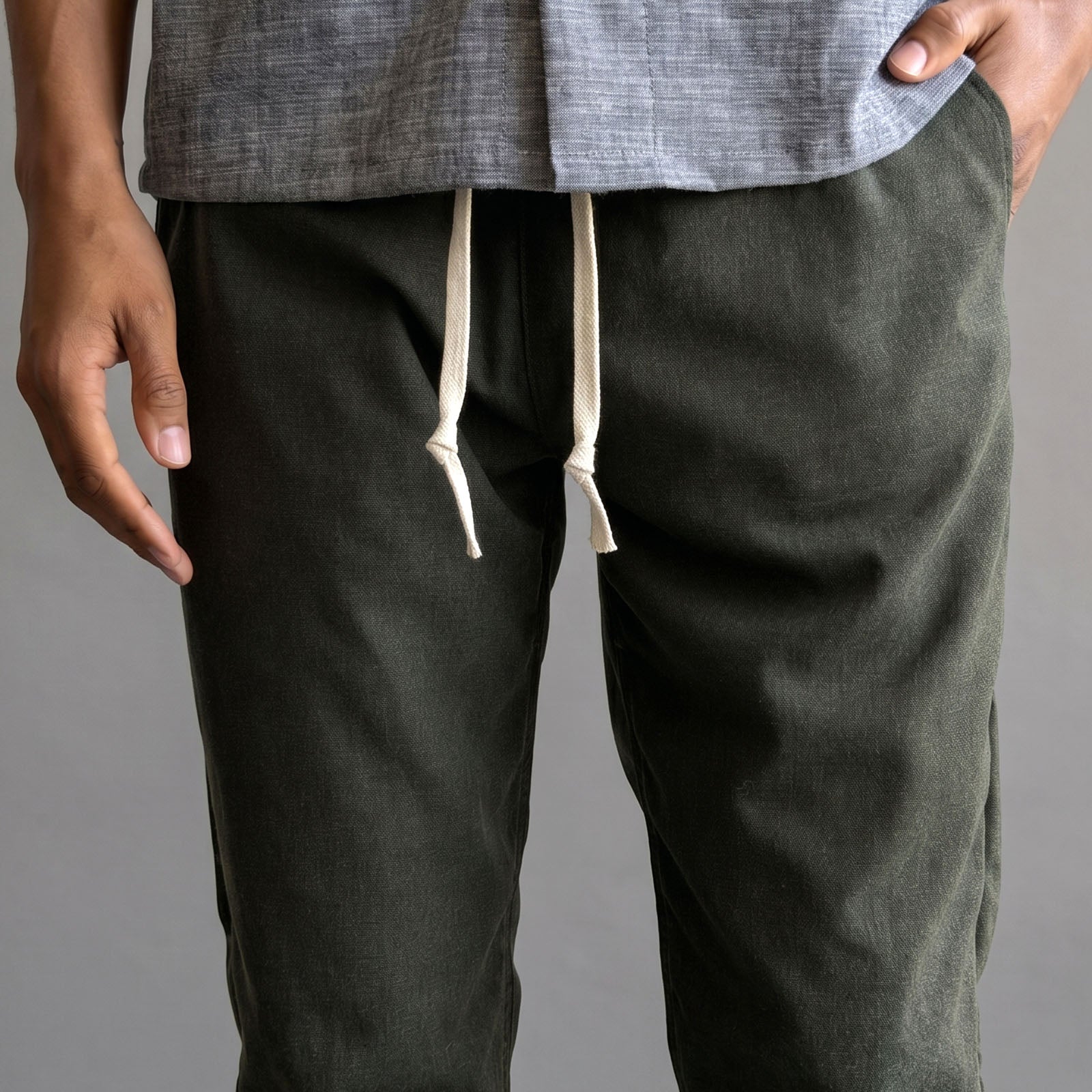 Laidback Pant Forest Green Tropical Wool