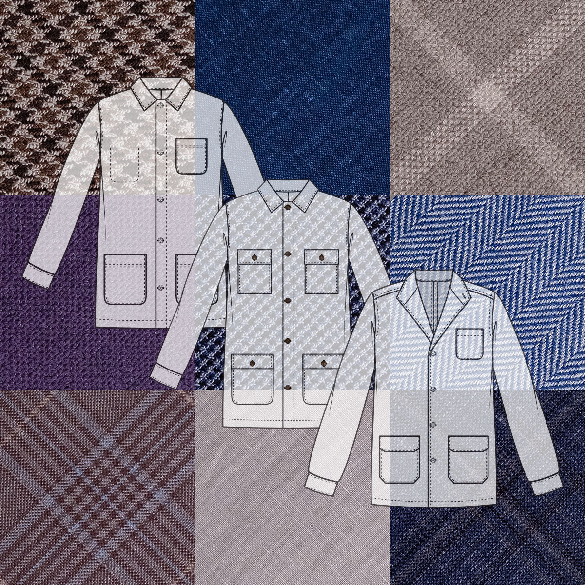 Custom Doyle, Teba, and Field Jackets Lightweight Luxe Blends