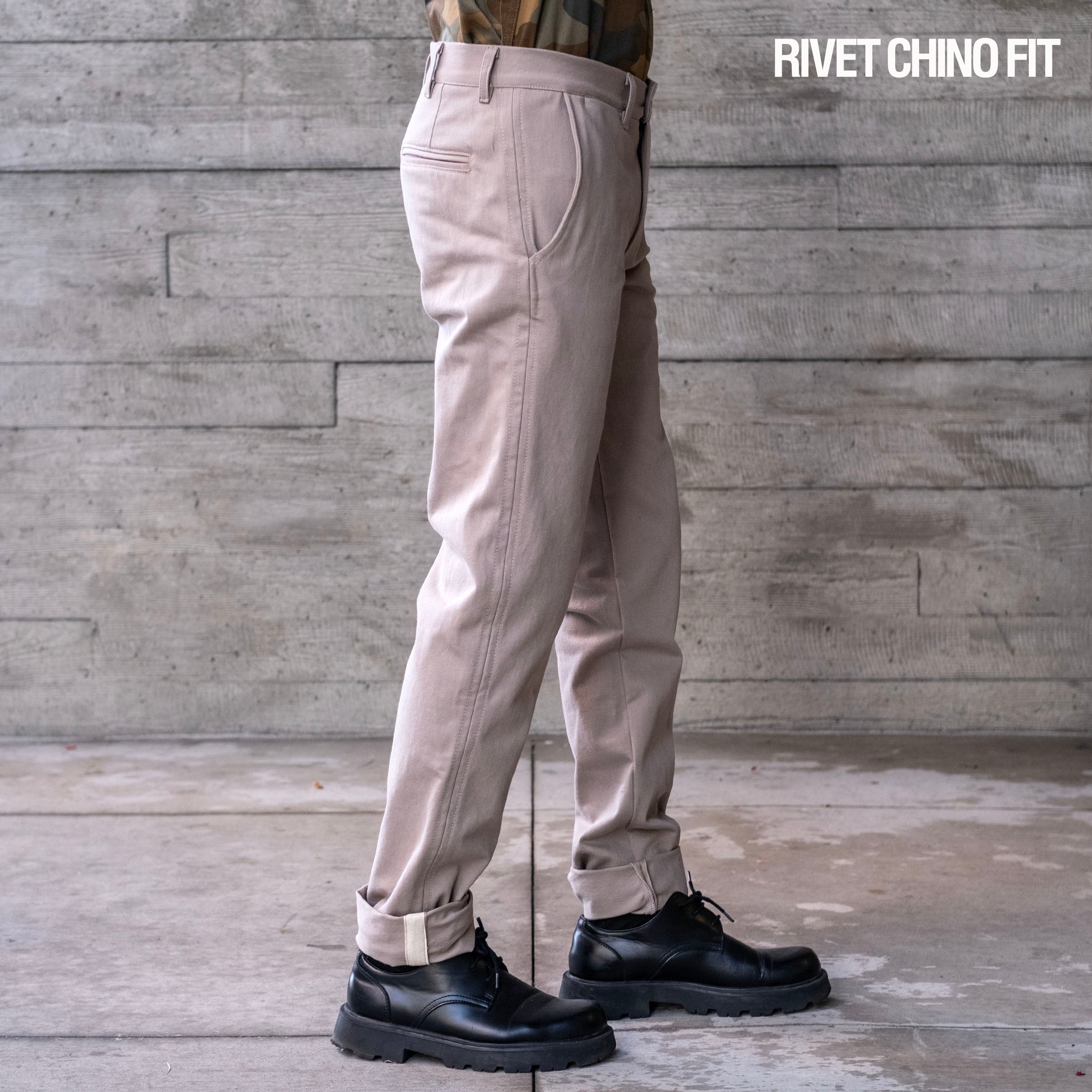 Rivet Chino Olive 8oz Mt. Vernon Cotton Twill Sz 34