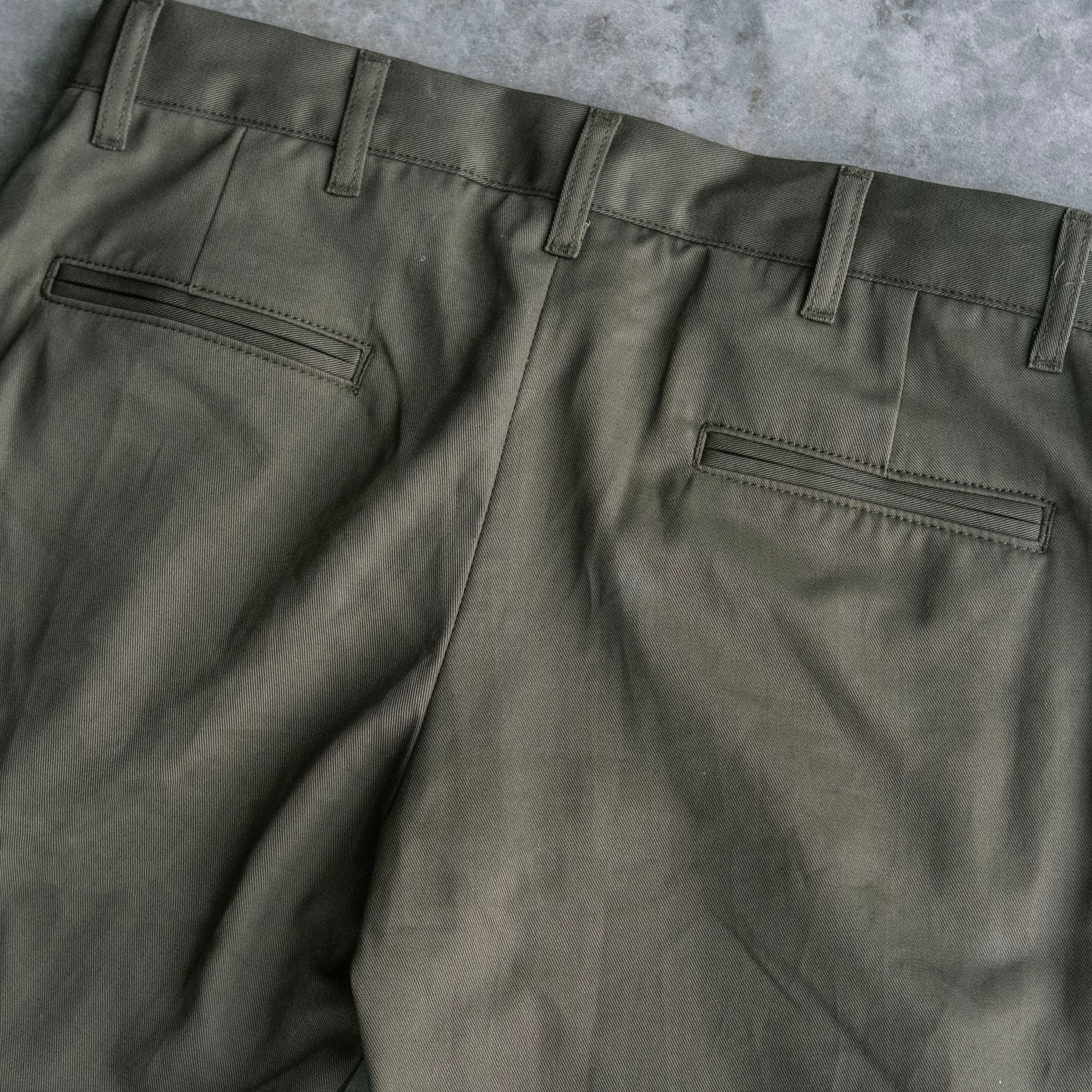 Rivet Chino Olive 8oz Mt. Vernon Cotton Twill Sz 34