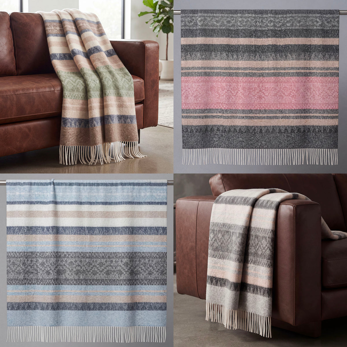 Cherokee Alpaca-Wool Luxury Throw Blanket (4 Colors)