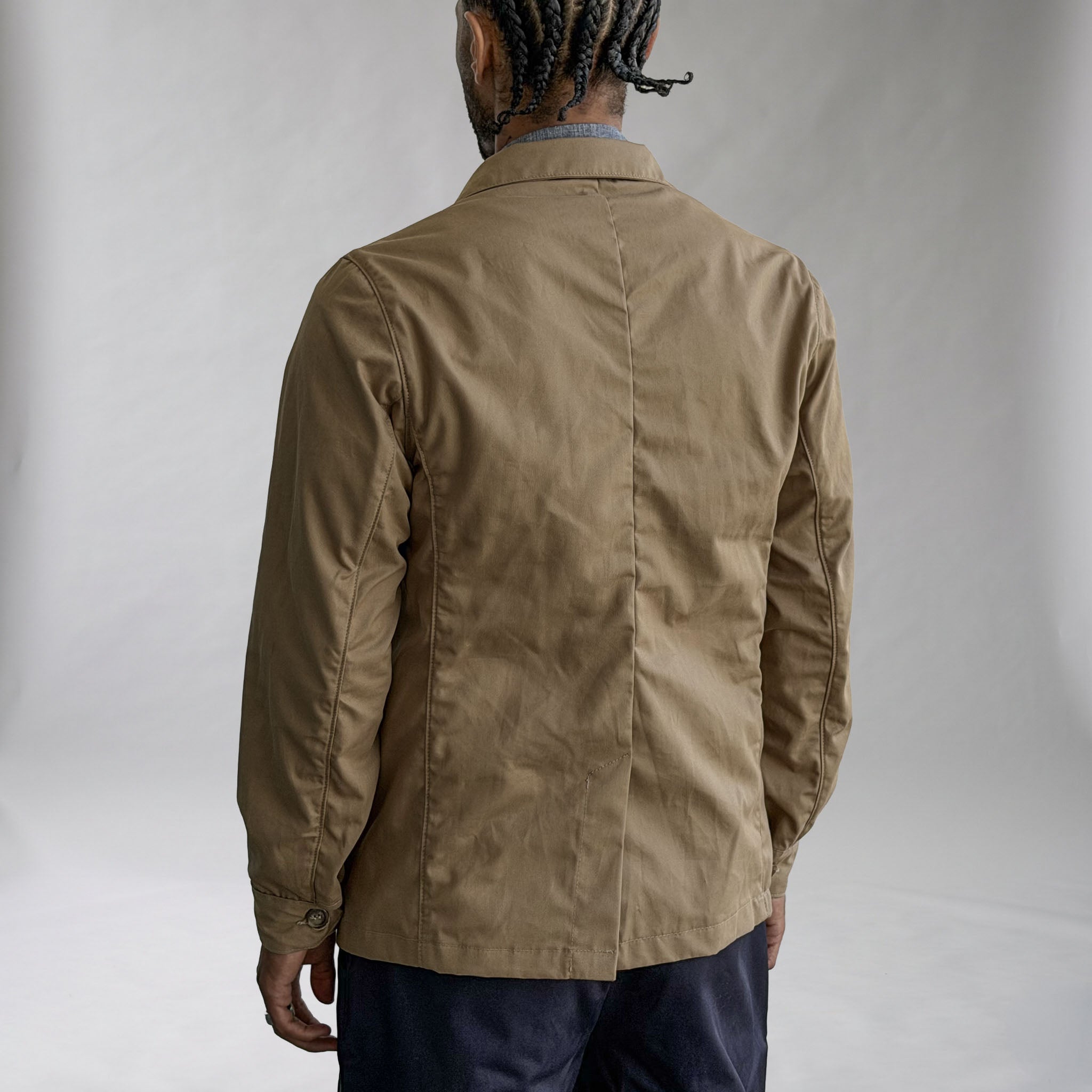 Doyle Jacket Khaki Cotton Tropical Twill