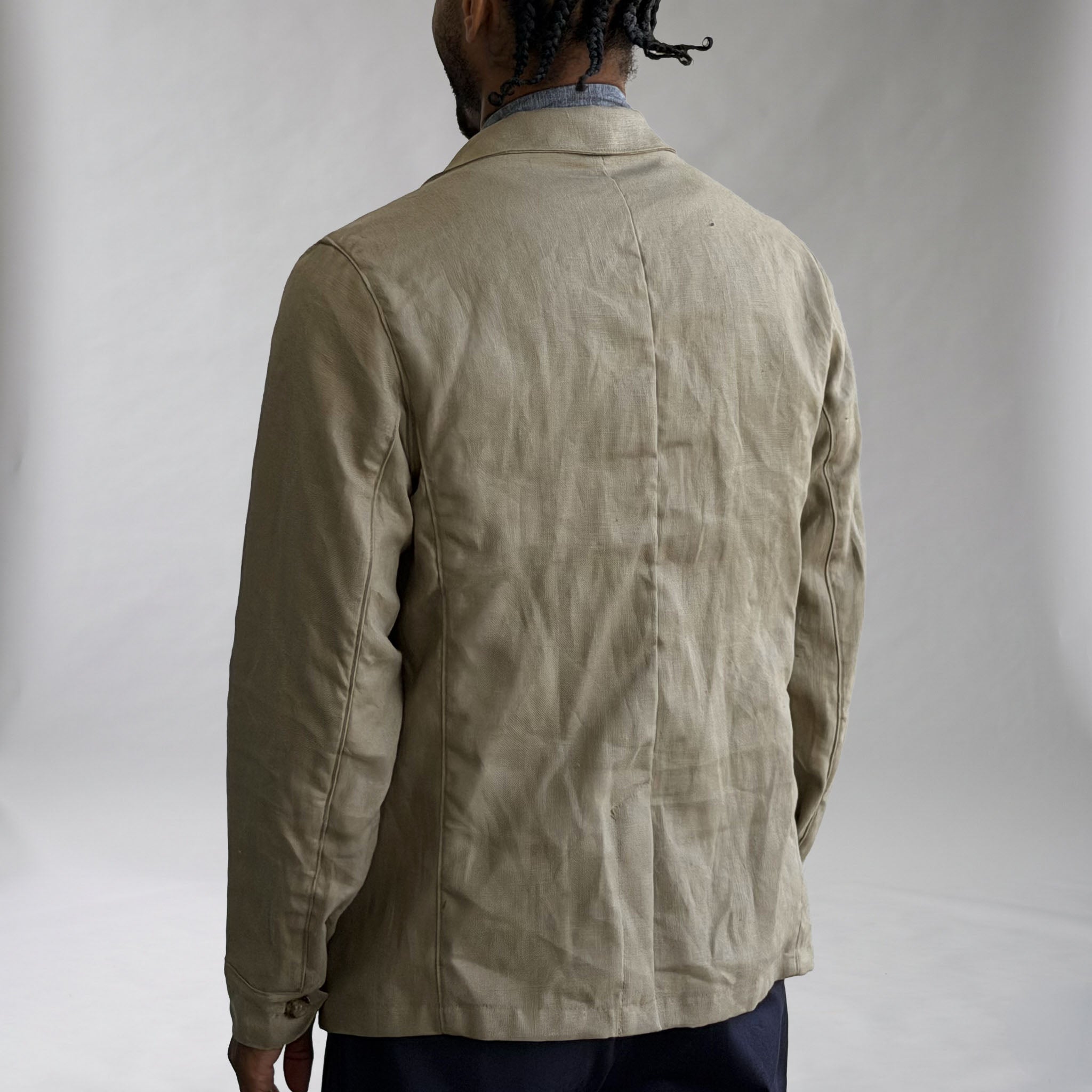 Doyle Jacket Sand Albini Linen
