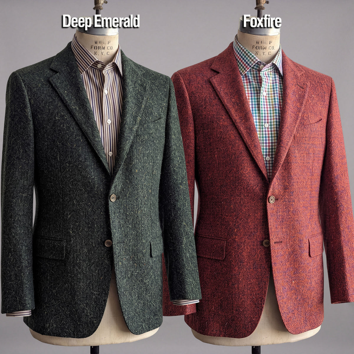 Custom Doyle, Teba, and Ranger Jackets Harris Tweed & Donegal