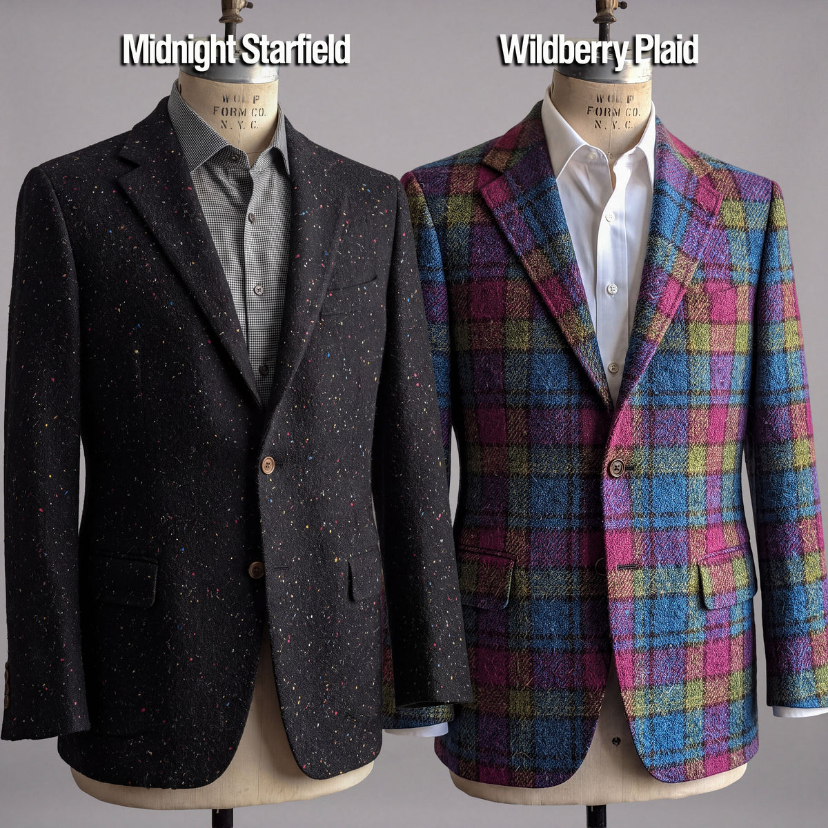 Custom Doyle, Teba, and Ranger Jackets Harris Tweed & Donegal