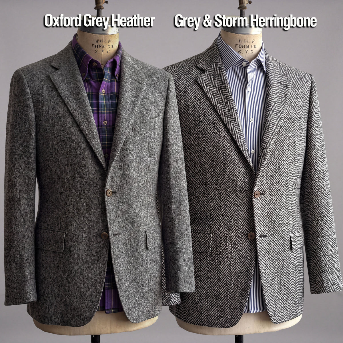 Custom Doyle, Teba, and Ranger Jackets Harris Tweed & Donegal