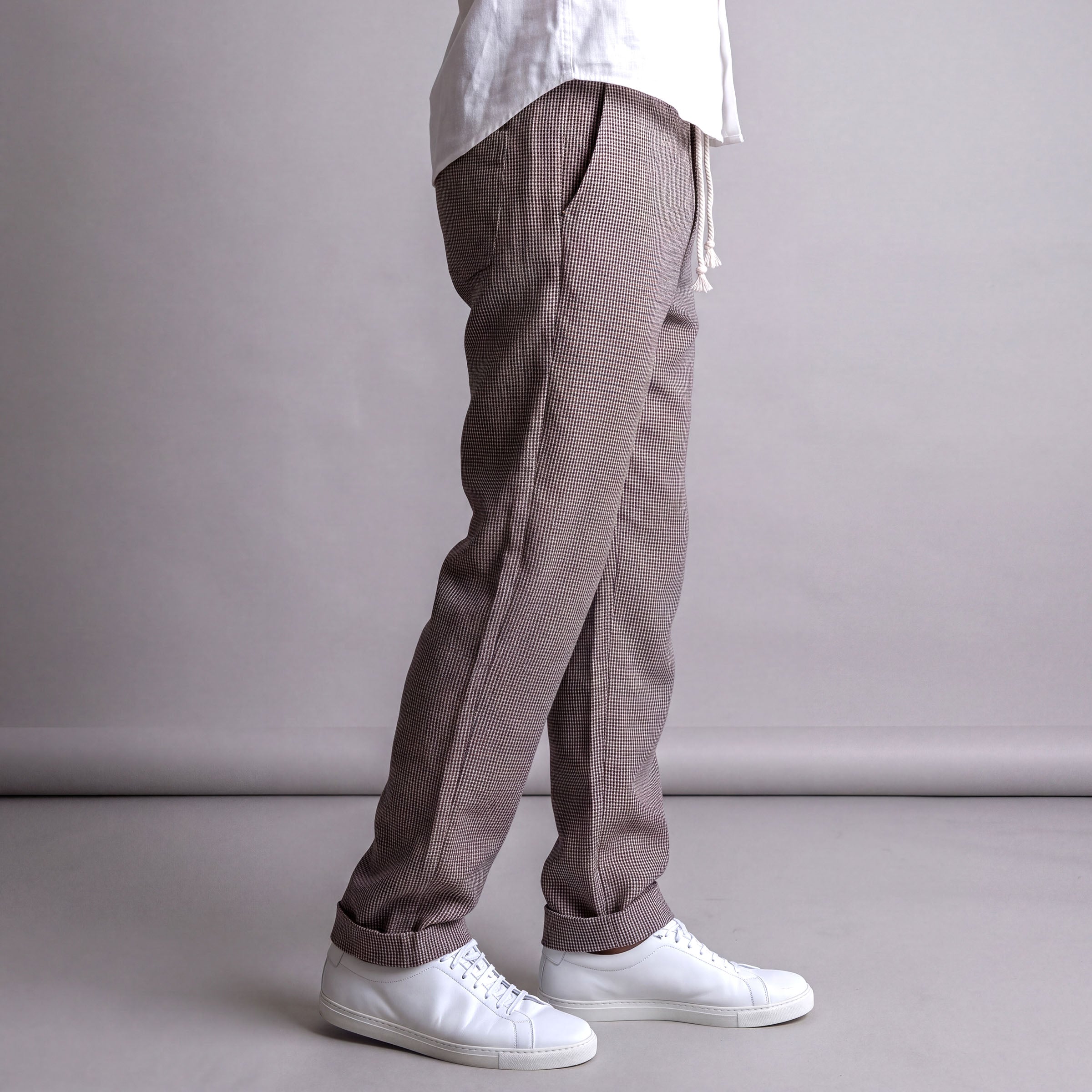Laidback Pant Micro Guncheck Linen