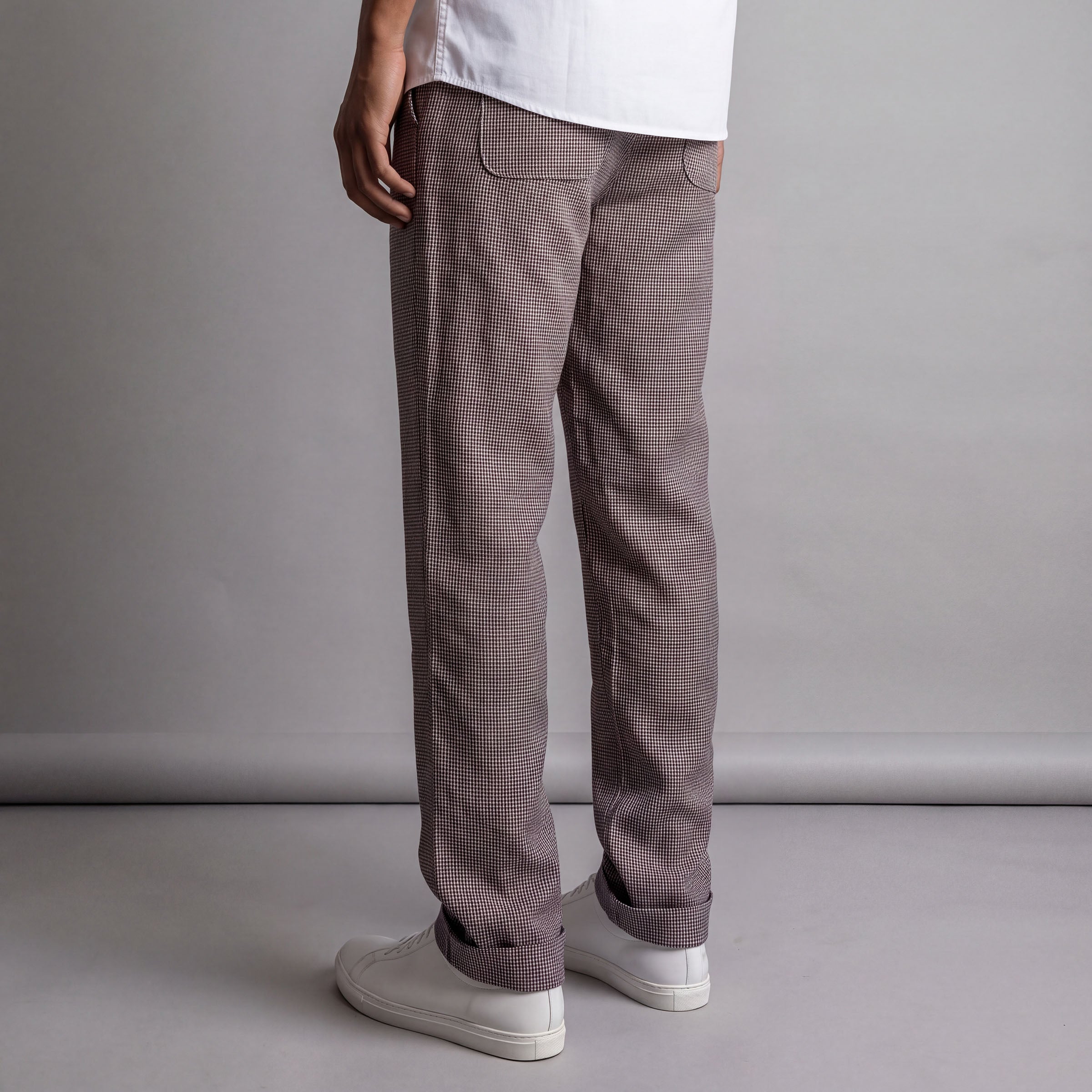 Laidback Pant Micro Guncheck Linen