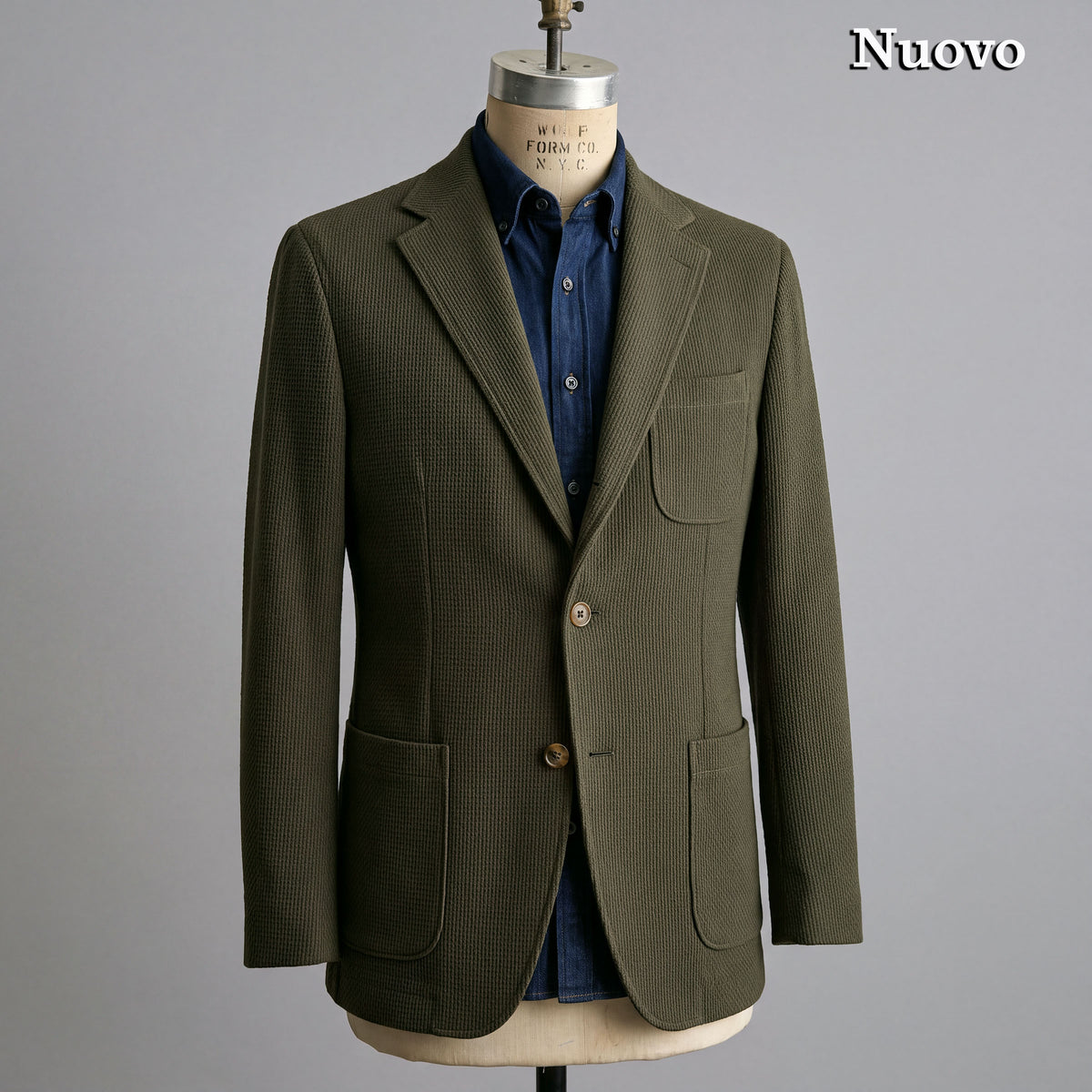 DJ Olive Moss Sashiko Suit