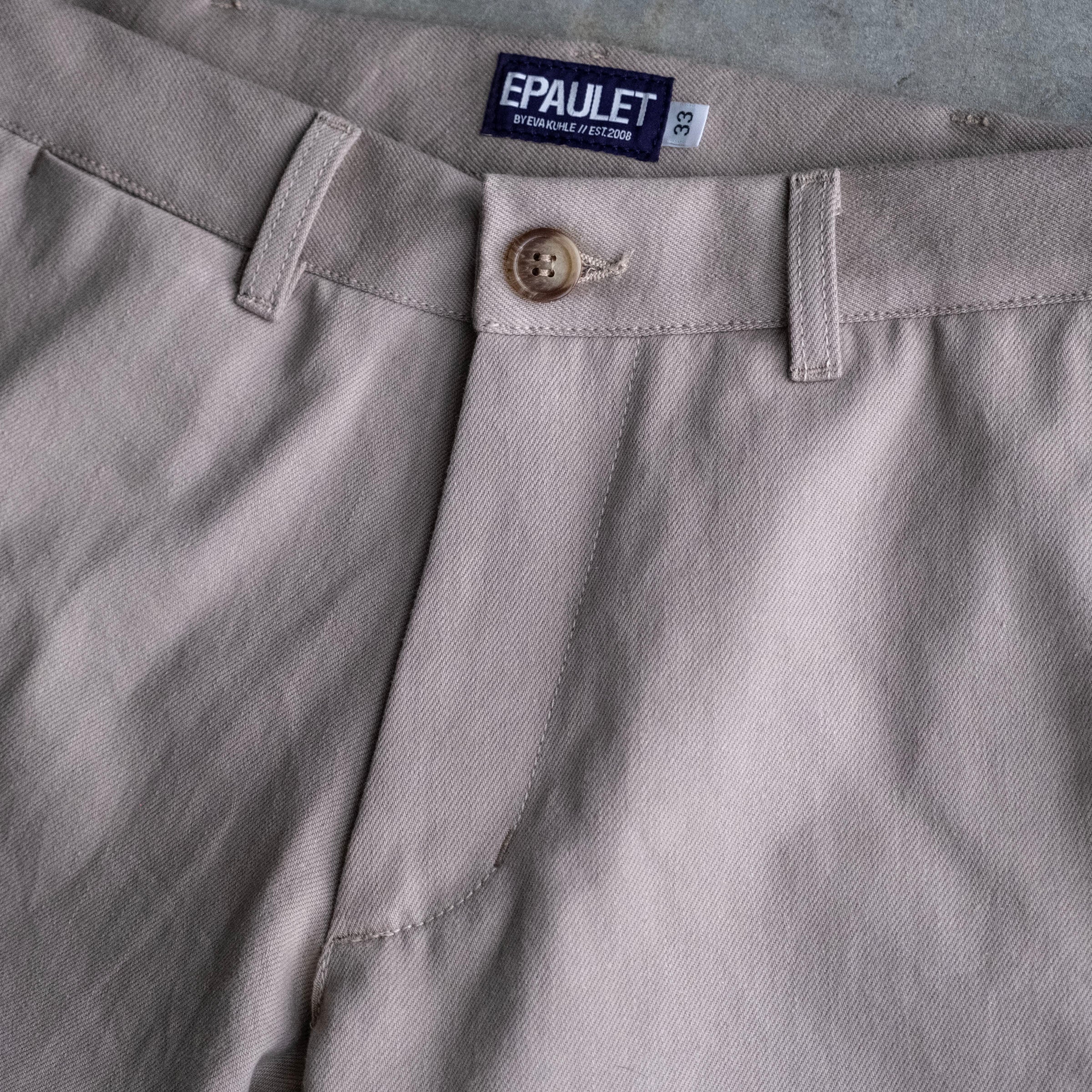 Rivet Chino Washed Khaki 10oz Howitzer Twill Sz 36