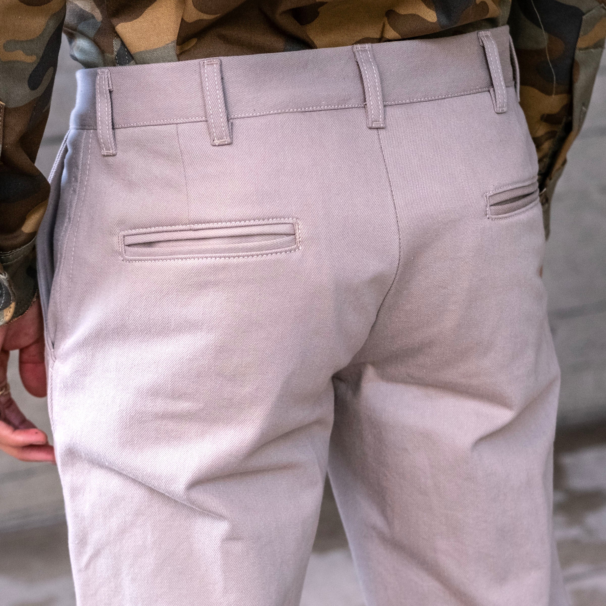 Rivet Chino Washed Khaki 10oz Howitzer Twill Sz 36